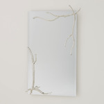 Twig Mirror - Silver Leaf