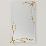 Twig Mirror - Gold Leaf