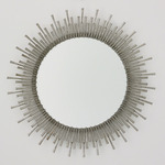 Spike Mirror - Antique Nickel