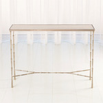 Spike Console - Antique Nickel / White