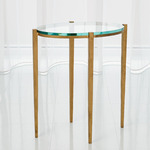 Petite Accent Table - Antique Gold