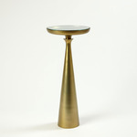 Minaret Accent Table - Satin Brass