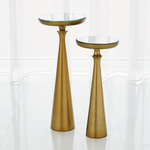 Minaret Accent Table - Satin Brass