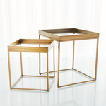 Perfect Nesting Table - Antique Brass