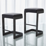 Regan Bar Stool - Graphite / Black