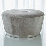 Tapered Ottoman - Nickel / Grey