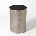 Hemp Barrel Table - Antique Nickel