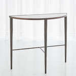 Hammered Console - Bronze / White