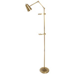 River North Cone Easel Floor Lamp - Antique Brass