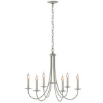 Simple Sweep Chandelier - Sterling