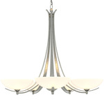 Aegis Chandelier - Sterling / Opal