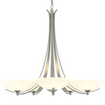 Aegis Chandelier - Sterling / Opal