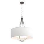 Loop Pendant - Dark Smoke / Natural Anna