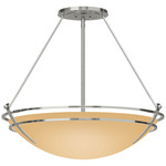 Presidio Tryne Semi Flush Ceiling Light - Sterling / Sand