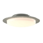 Oceanus Flush Ceiling Light Fixture - Sterling / Opal