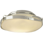 Flora Ceiling Light Fixture - Sterling / Opal
