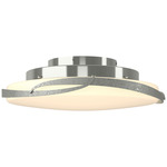 Flora LED Ceiling Light Fixture - Sterling / Opal