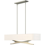 Moreau Linear Pendant - Sterling / Natural Anna