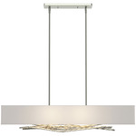 Brindille Rectangle Pendant - Sterling / Natural Anna