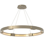 Aura Pendant - Soft Gold / Clear