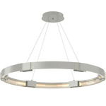 Aura Pendant - Sterling / Clear