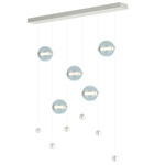 Abacus Linear Pendant - Sterling / Cool Grey