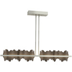 Hildene Large Linear Pendant - Sterling / Bronze
