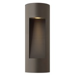 Luna LED Rounded Outdoor Wall Light - Bronze / Etched Glass