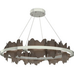 Hildene Circular Pendant - Sterling / Bronze