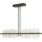 Gossamer Linear Stem Pendant - Black / Sterling
