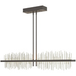 Gossamer Linear Stem Pendant - Natural Iron / Sterling