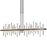 Cityscape Large Linear Pendant - Bronze / Sterling