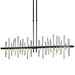 Cityscape Large Linear Pendant - Black / Sterling