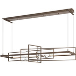 Summer Linear Pendant - Bronze / Aqualite Glass