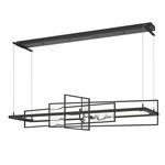 Summer Linear Pendant - Black / Aqualite Glass