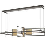 Summer Linear Pendant - Dark Smoke / Soft Gold