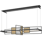 Summer Linear Pendant - Black / Soft Gold