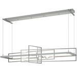 Summer Linear Pendant - Vintage Platinum / Aqualite Glass