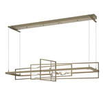 Summer Linear Pendant - Soft Gold / Aqualite Glass
