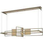 Summer Linear Pendant - Soft Gold / Soft Gold