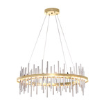 Cityscape Circular Chandelier - Sterling / Sterling