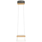 Cowbell Mini Pendant - Natural Iron / Clear