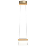 Cowbell Mini Pendant - Soft Gold / Clear