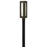 Dorian 120V Outdoor Pier / Post Mount - Bronze / White Etched