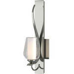 Flora Wall Sconce - Sterling / Opal and Seeded