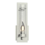 New Town Wall Sconce - Sterling / Seeded Clear