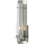New Town Wall Sconce - Sterling / Seeded Clear