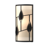 Tress Wall Sconce - Black / Sterling