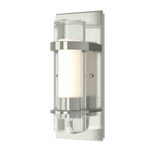 Banded Dual Band Wall Sconce - Sterling / Opal and Seeded