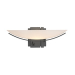 Oval Impressions Wall Sconce - Black / Opal